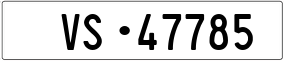 Trailer License Plate